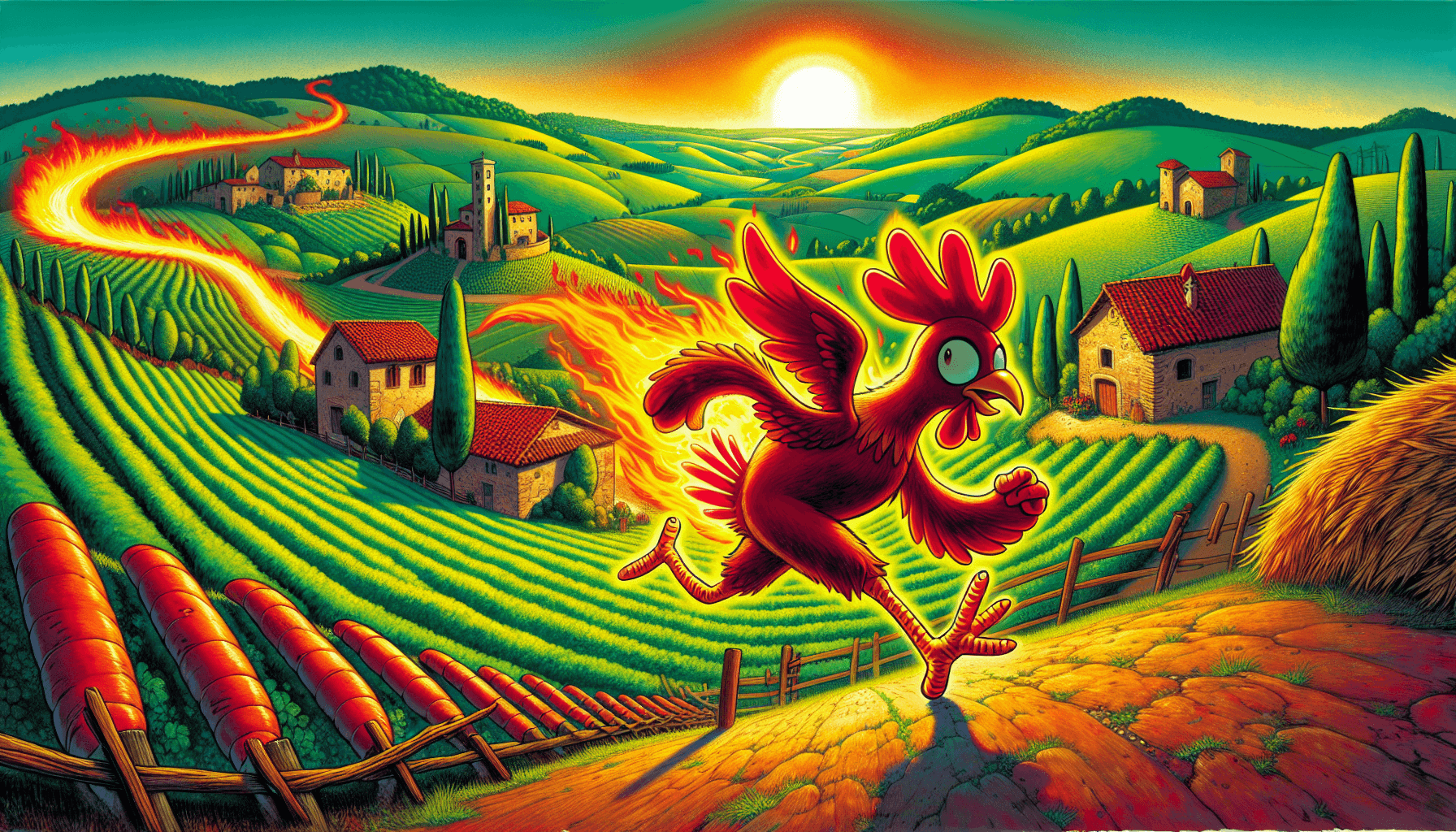 Pollo eroico in avventura